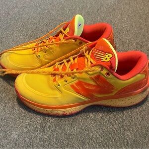 New Balance Bright Yellow and Red Sneakers